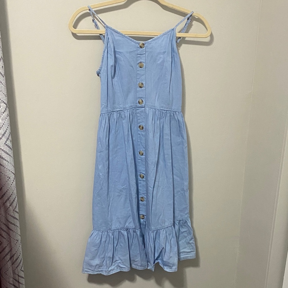 NWT! Japna Sky Blue Smocked Dress